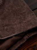 Elbow Suede Patches Washed Corduroy Tailored Jacket