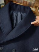 Double-Breasted Shawl Collar Peacoat