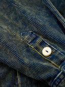 [Pre-Order] Washed Corduroy Denim Work Shirt with Leather Tag