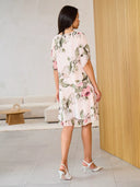 Judith | Elegante abito in chiffon con stampa floreale