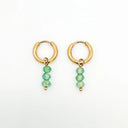 Luna - Oorbellen - Natuursteen - Stainless Steel