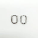 Small Turned Odette - Oorbellen - Stainless Steel