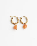 Louane - Oorbellen - Natuursteen - Stainless Steel