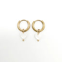 Heart Shaped Shell - Oorbellen - Stainless Steel