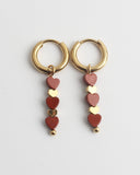 Heart To Heart - Oorbellen - Stainless Steel