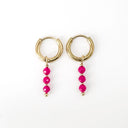 Mon Cheri - Oorbellen - Natuursteen - Stainless Steel