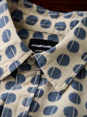 Circle Pattern Cotton Long Sleeve Shirt