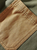 Color-Block Patch Heavyweight Work Shirt