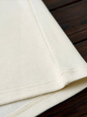 Waffle Henley Neck Long Sleeve T-Shirt with Turquoise-Style 3 Buttons