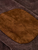 Elbow Suede Patches Washed Corduroy Tailored Jacket