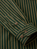 Distressed Vintage Stripe Heavy Duty Overshirt