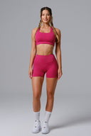 Flex Shorts - Cranberry