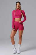 Flex Shorts - Cranberry