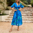 Isolde - Abito midi con scollo a V