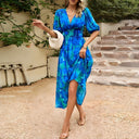 Isolde - Abito midi con scollo a V