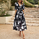 Isolde - Abito midi con scollo a V