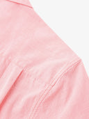 Tropical Blossom Pink Cotton Camp Shirt