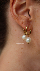 Classic Freshwater Pearl - Oorbellen - Stainless Steel