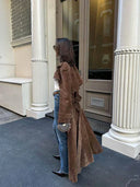WÓJCIK SUEDE TRENCH COAT