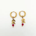 Stone Leaf - Oorbellen - Stainless Steel