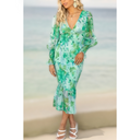 Melissa - Abito midi con volant floreali