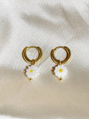 Daisy Flower - Oorbellen - Stainless Steel
