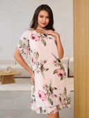 Judith | Elegante abito in chiffon con stampa floreale