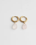 Aline - Oorbellen - Natuursteen - Stainless Steel