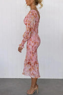 Melissa - Abito midi con volant floreali