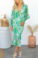 Melissa - Abito midi con volant floreali