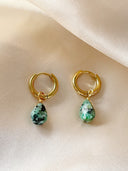 Aline - Oorbellen - Natuursteen - Stainless Steel