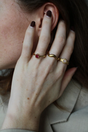 Curve waves - Ring - Stainless Steel - Adjustable