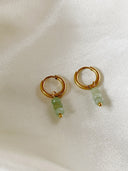 Luna - Oorbellen - Natuursteen - Stainless Steel