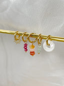 Luna - Oorbellen - Natuursteen - Stainless Steel