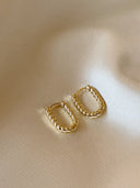 Small Turned Odette - Oorbellen - Stainless Steel