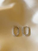 Small Turned Odette - Oorbellen - Stainless Steel