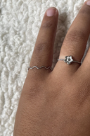 Flutter curve - Ring - Stainless Steel - Adjustable